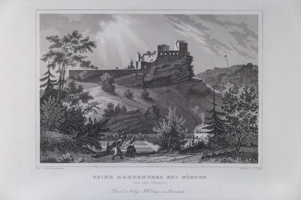 Ruine zu Hardenberg bei Nörten von der Südseite, um 1850