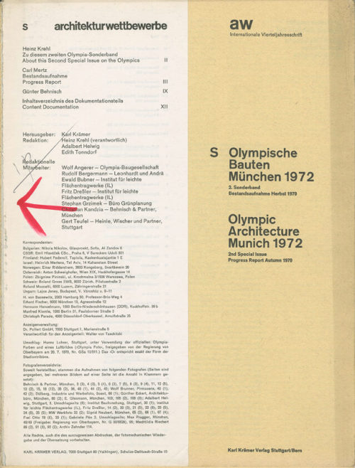 Olympische Bauten München, 1970