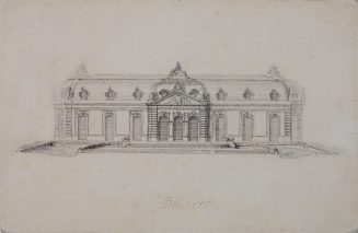 Ansicht der Nordfassade von Schloß Benrath
