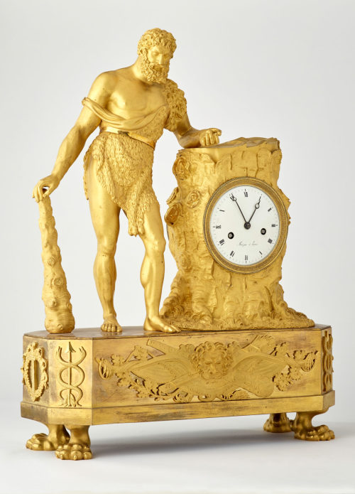 Unbekannt (Künstler*in), Uhr mit Herkulesfigur, um 1800