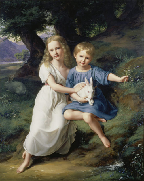 Wilhelm von Schadow (Künstler*in), Bildnis der Kinder des Künstlers, 1830