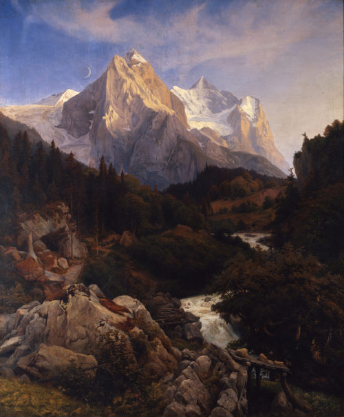 Johann Wilhelm Schirmer (Künstler*in), Das Wetterhorn, 1838