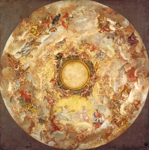 Giovanni Battista Gaulli (Künstler*in), Die Aufnahme der hl. Agnes in den Himmel, nach 1689