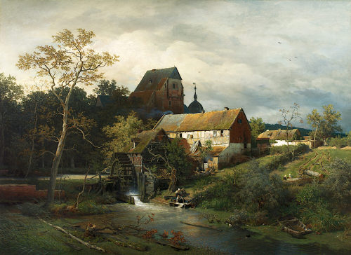 Andreas Achenbach (Künstler*in), Die Erftmühle, 1866