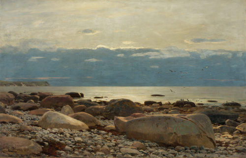 Eugène Dücker (Künstler*in), Strand, Motiv von Rügen, 1885