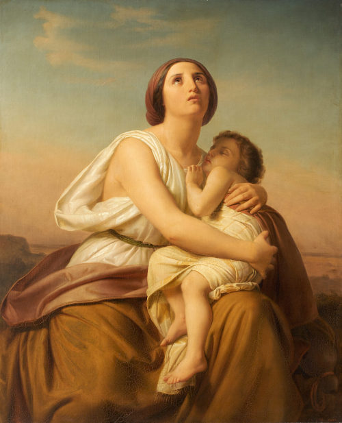 Christian Köhler (Künstler*in), Hagar und Ismael, 1844