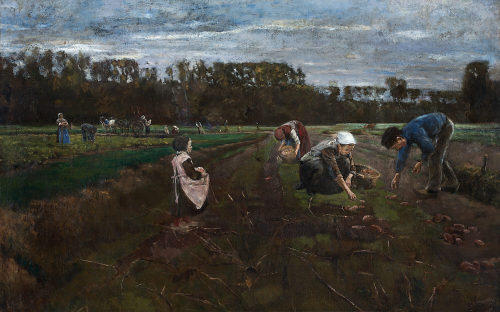 Max Liebermann (Künstler*in), Kartoffelernte, 1875