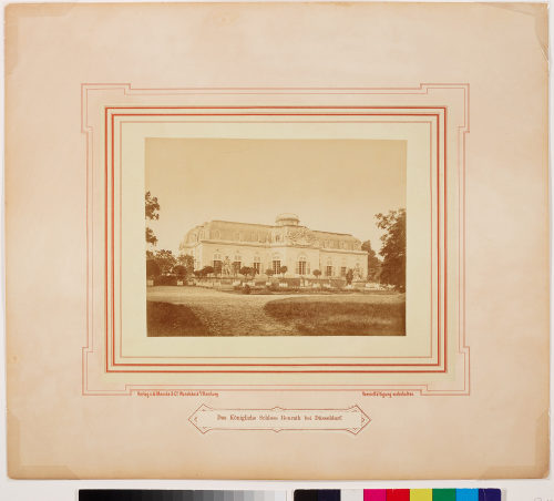 Verlag A. Mencke & Co. (Verlag), Das Königliche Schloss Benrath bei Düsseldorf., um 1875