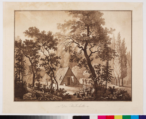 Victor Wilhelm Peter Heideloff (Zeichner*in), Die Koelerhütte, 1795