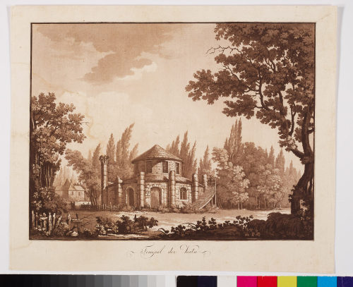 Victor Wilhelm Peter Heideloff (Zeichner*in), Tempel der Vesta, 1795