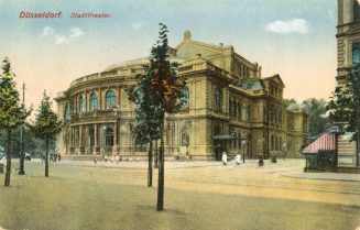 Postkarte Düsseldorf. Stadttheater