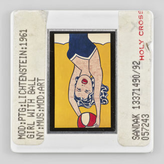 MOD:PTG:LICHTENSTEIN:1961 GIRL WITH BALL NY:MUS:MOD:ART SANDAK 13371490/92 057243 HOLY CROSS