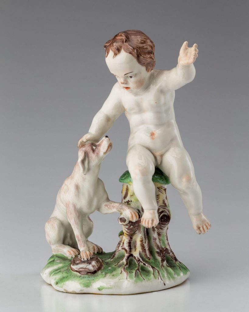 Putto mit Jagdhund