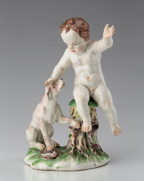 Johann Wilhelm Lanz (Modell von), Putto mit Jagdhund, nach 1751