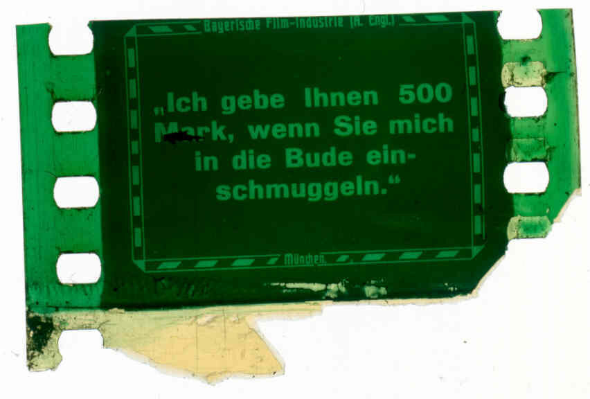 Filmkader zeigt Einzelbild des Films.