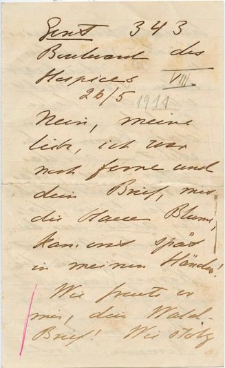 Brief von Ellen Key an Unbekannt, 1. Seite