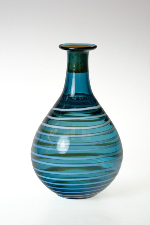 Gerresheimer AG (Vertrieb), Replik einer blauen Flasche mit Spiralfaden, 1990