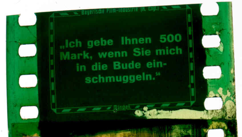 Filmkader zeigt Einzelbild des Films.
