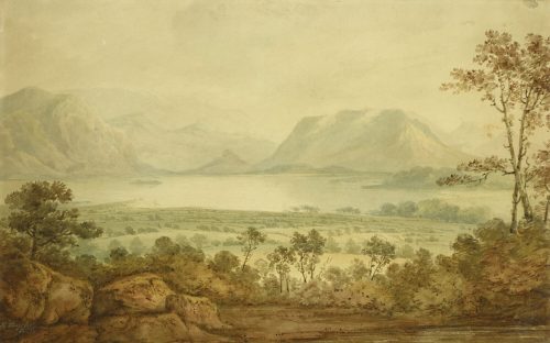 Franz Hengsbach (Künstler*in), Alpenlandschaft mit See, 1842