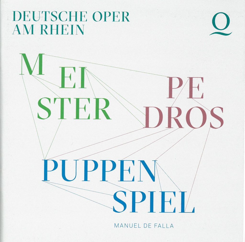 Programmheft (Umschlag)  zu "Meiser Pedros Puppenspiel" von Manuel de Falla. Premiere am 24.9.2 ...