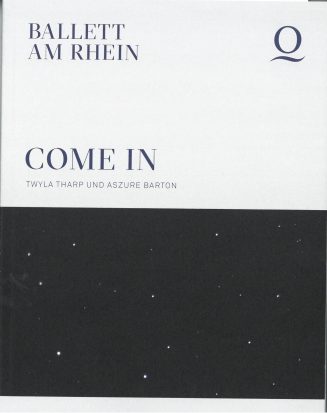 Programmheft (Umschlag) zu "Come In". Premiere am 26. September 2021 - Opernhaus Düsseldorf, 12 ...