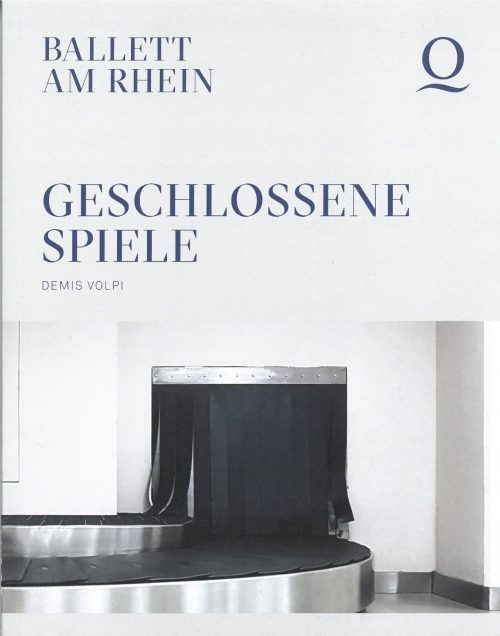 Programmheft (Umschlag) zu "Geschlossene Spiele". Uraufführung an der Deutschen Oper am Rhein D ...