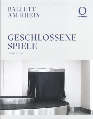 Programmheft (Umschlag) zu "Geschlossene Spiele". Uraufführung an der Deutschen Oper am Rhein D ...