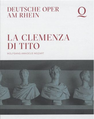 Programmheft (Umschlag) zu "La clemenza di Tito" von Wolfgang Amadeus Mozart.Premiere an der De ...