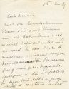 Brief von Annette Kolb an Marie Börner, 1. Seite