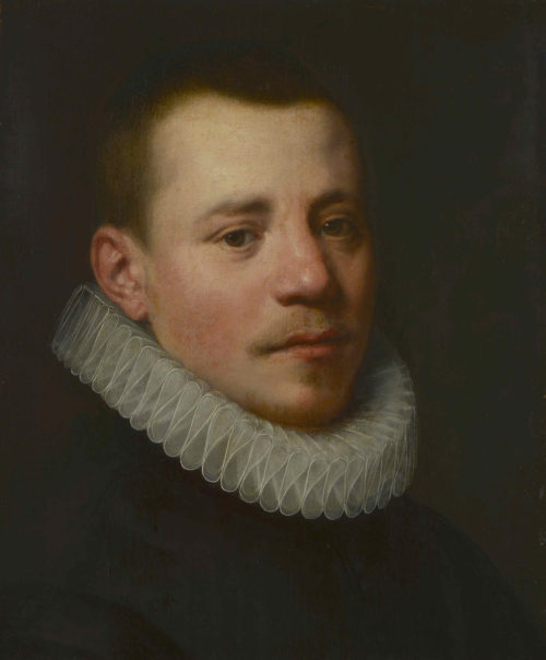 Unbekannt (Künstler*in), Brustbildnis eines jungen Mannes, nach rechts, um 1615
