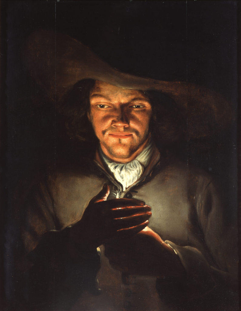 Godfried Schalcken - Schule, Ein Mann mit einer Kerze, Kunstpalast, Düsseldorf, Inv.-Nr. M 18