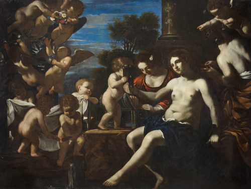 Giovanni Francesco Barbieri, gen. Guercino (Künstler*in), Die Toilette der Venus, um 1622–1623