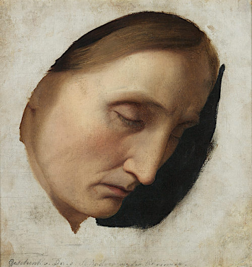 Wilhelm von Schadow (Künstler*in), Studienkopf einer Frau (Der Quell des Lebens), ca. 1848