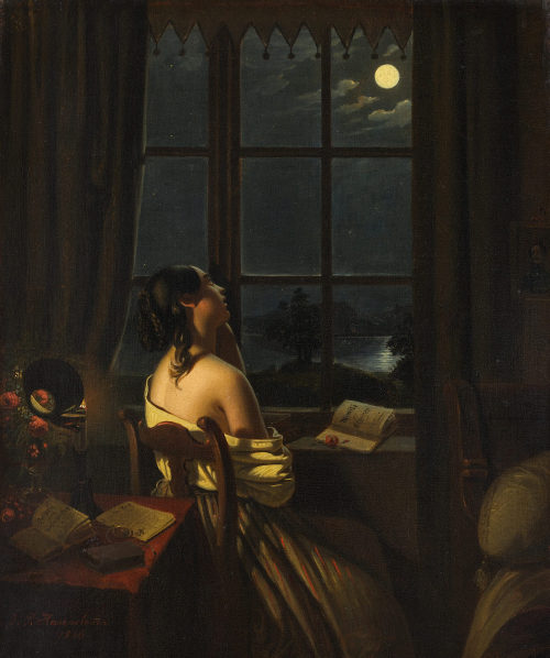 Johann Peter Hasenclever (Künstler*in), Die Sentimentale, 1846