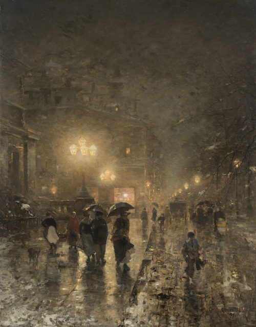 Ludvig Munthe (Künstler*in), Alleestraße in Düsseldorf, 1891