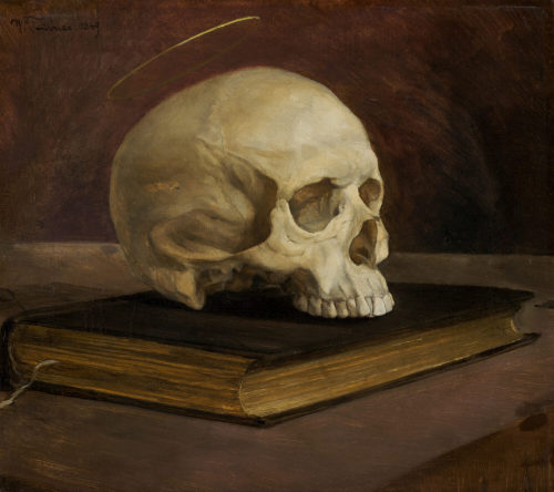 Wilhelm Trübner (Künstler*in), Vanitas-Stillleben, 1869