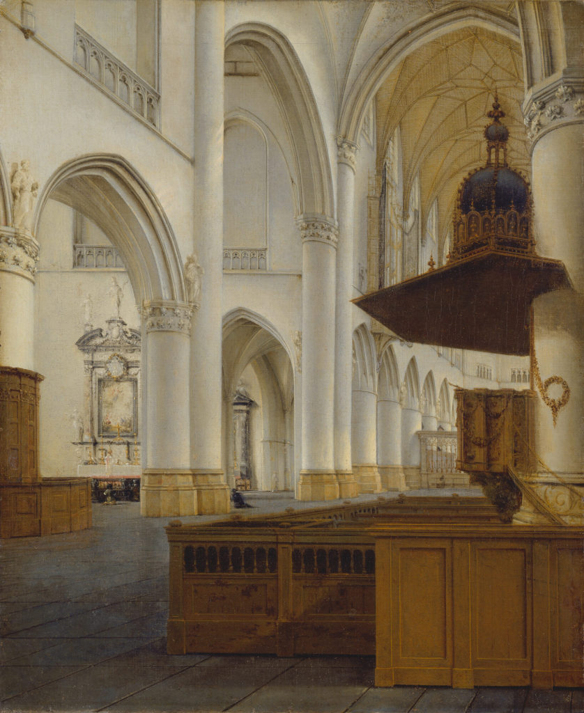 Interieur einer gotischen Kirche