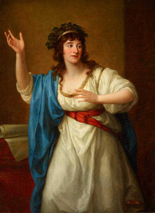 Angelika Kauffmann (Künstler*in), Bildnis der Stegreifvirtuosin Teresa Bandettini Landucci als Muse, 1794