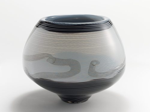 Andries Dirk Copier (Entwurf), Fadenglas-Vase, 1981