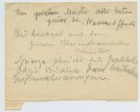 Notizzettel von Else Lasker-Schüler