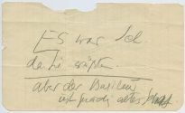 Notizzettel von Else Lasker-Schüler