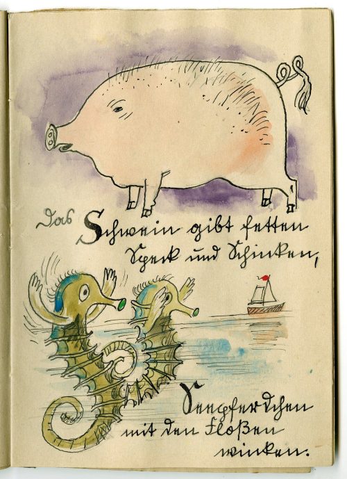 Adolf Uzarski (Künstler*in), Seite 17: Tier-ABC, 1944