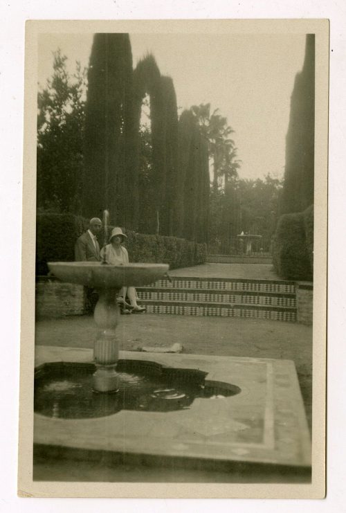 Unbekannt (Dargestellt), Garten des Alcazar, Sevilla, Spanien, 1929