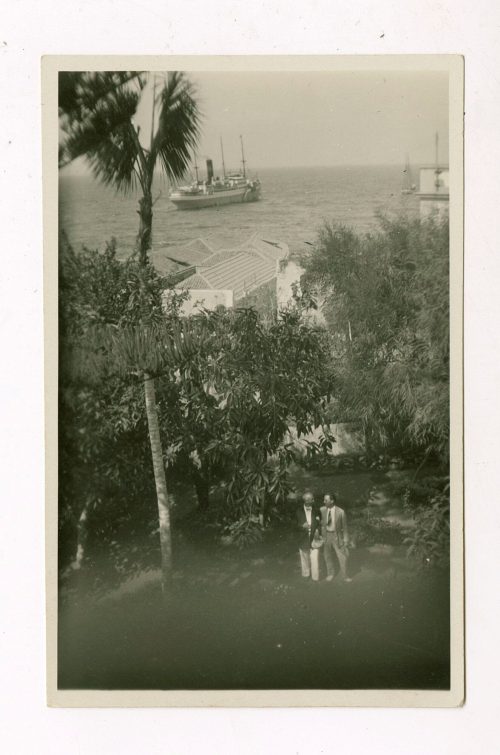 Unbekannt (Fotograf*in), Monopol aus Hotelgarten, Teneriffa, Spanien, 1929