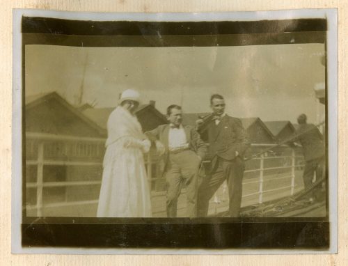 Unbekannt (Fotograf*in), auf dem Passagierschiff: S.S. Patria in Southhampton, September 1925