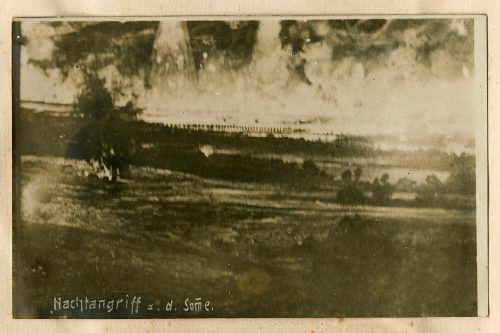 Unbekannt (Fotograf*in), Nachtangriff an der Somme, zwischen 1. Juli und 18. November 1916