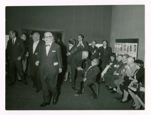 Walter Köngeter (Dargestellt), Empfang für Adolf Uzarski zu seinem 80. Geburtstag im Kunstverein Düsseldorf, 1965