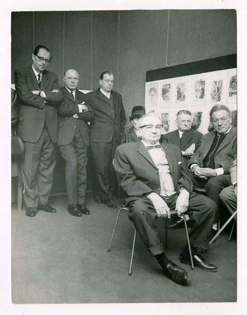 Unbekannt (Dargestellt), Empfang für Adolf Uzarski zu seinem 80. Geburtstag im Kunstverein Düsseldorf, 1965