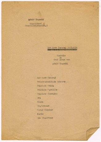 Der Herr General befiehlt. Komödie in drei Akten