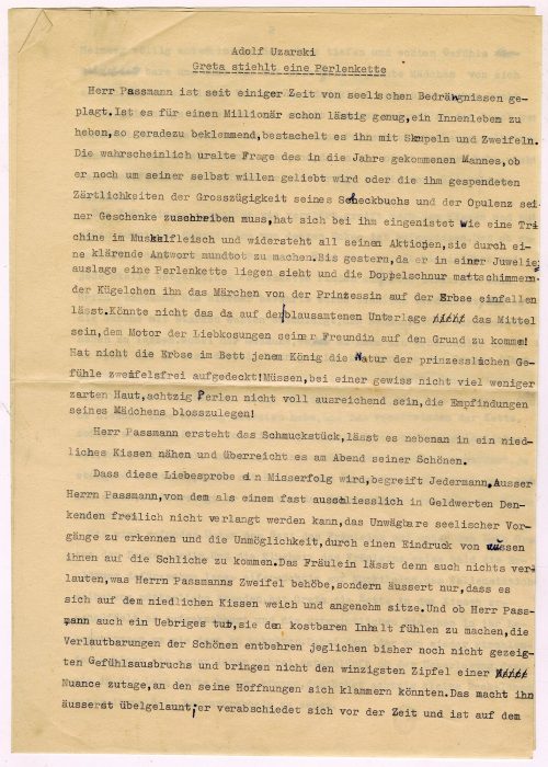 Adolf Uzarski (Autor*in), Greta stiehlt eine Perlenkette, ohne Datum